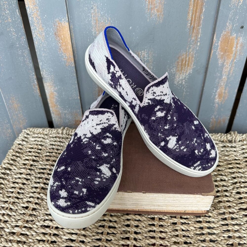 Rothy's Purple and White Women's Sneakers